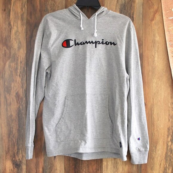 Champion Athletic Wear Gray Hoodie Shirt Size L - Picture 1 of 3